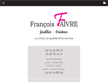 Tablet Screenshot of bijouterie-faivre.com